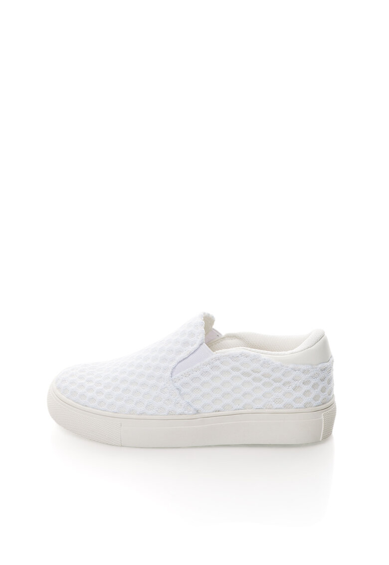 Pantofi slip-on albi