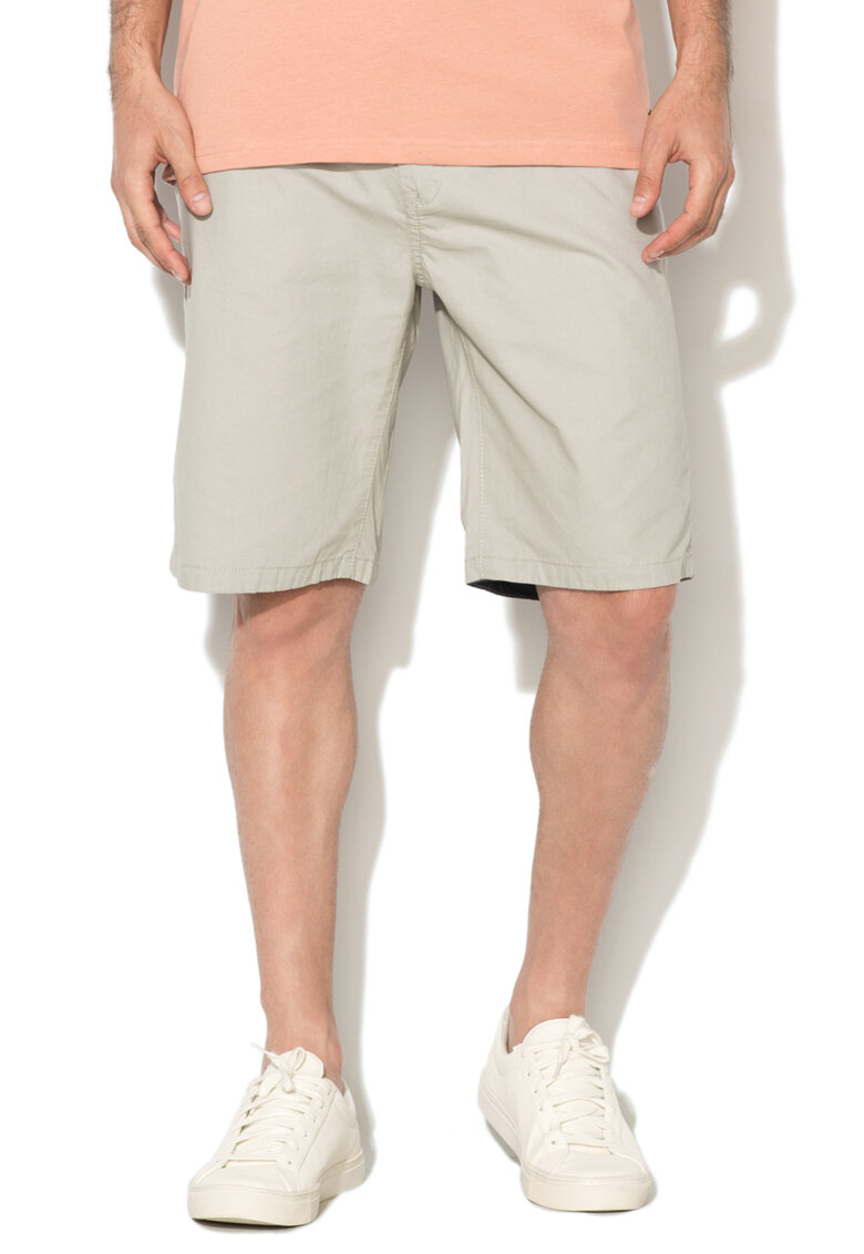 Bermude chino gri deschis
